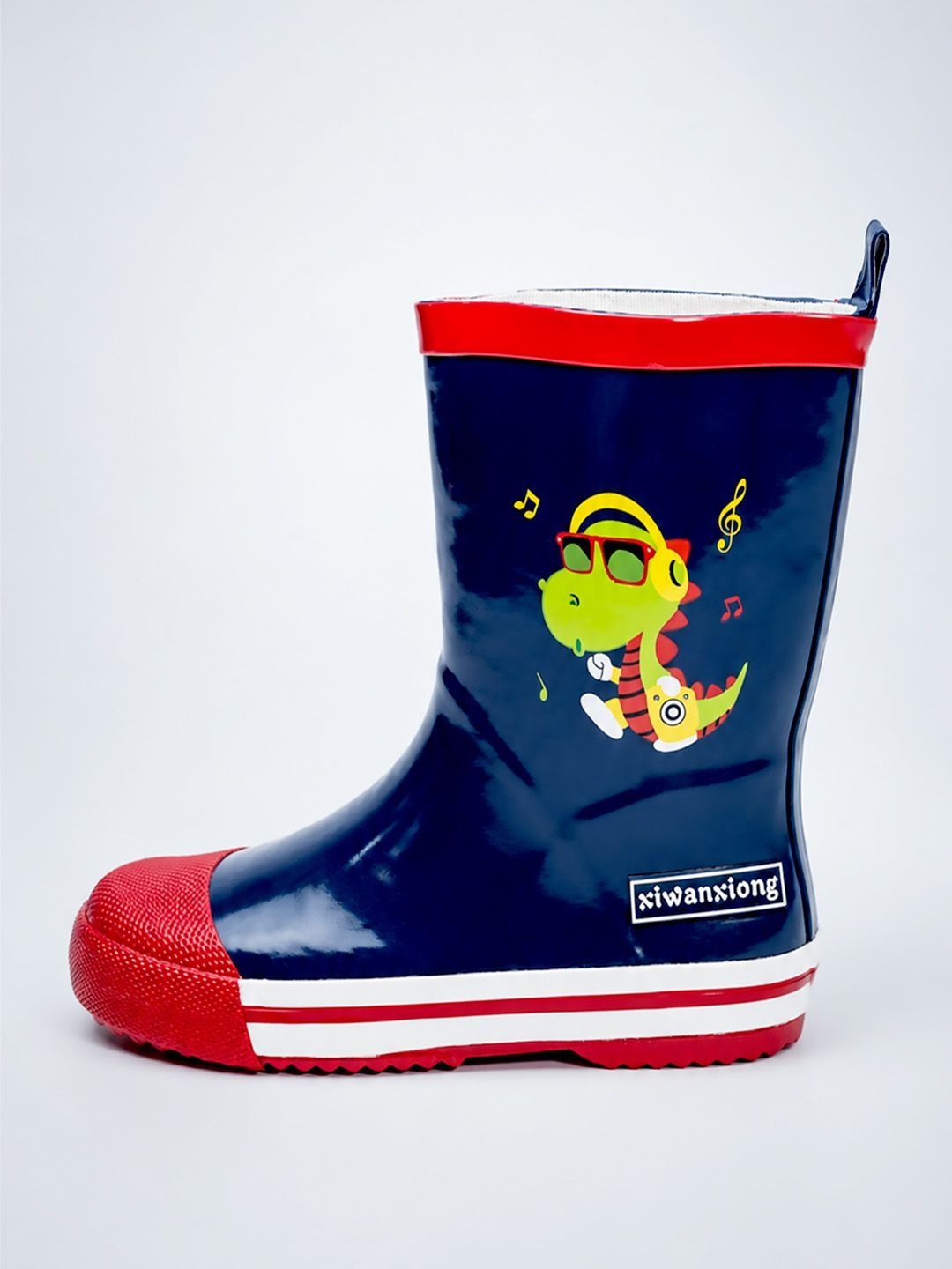 Little Surprise Box Kids Waterproof Round Toe Slip-On Rain Boots-image-19