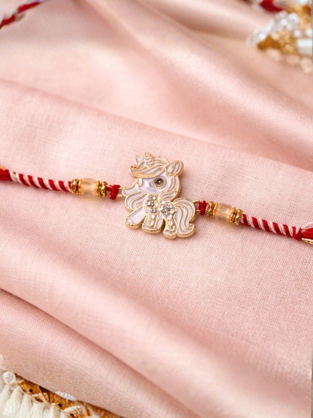 I Jewels Unicorn Cartoon Kids Rakhi with Roli Chawal & Raksha Bandhan Card-picture-14
