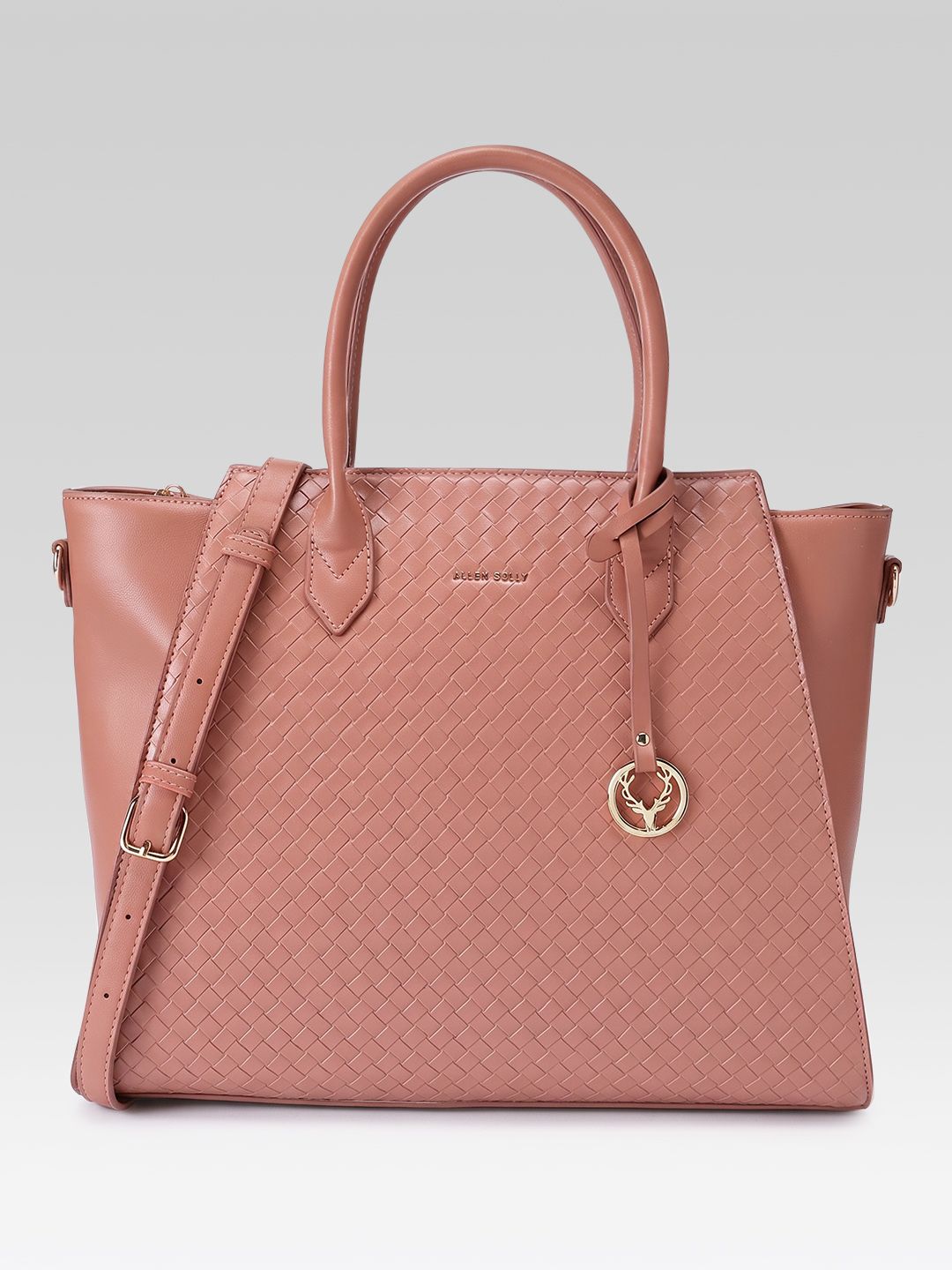 Allen Solly Textured Structured Handheld Bag-picture-37