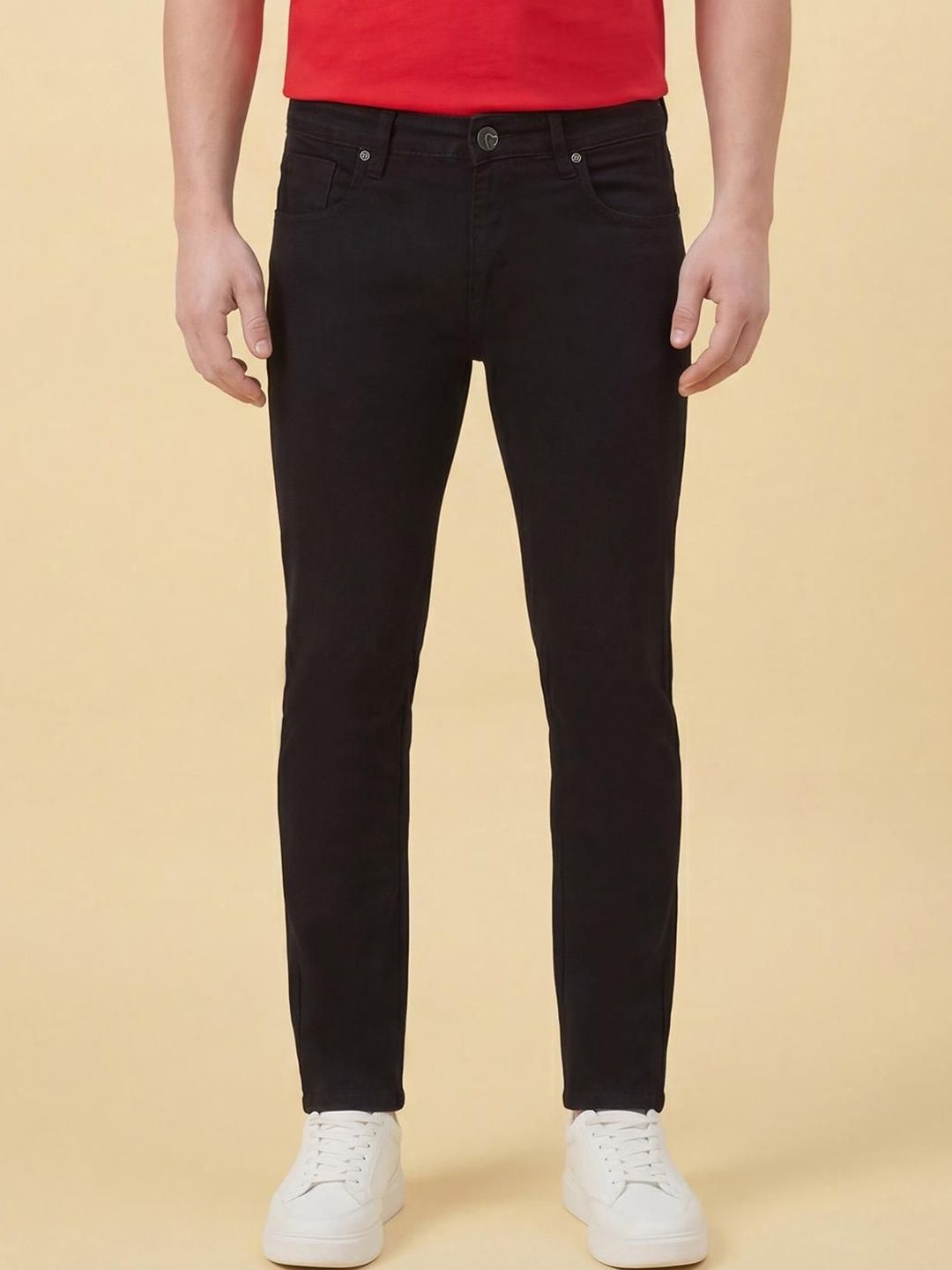 Being Human Men Cropped Tapered Fit Mid-Rise Jeans-image-48