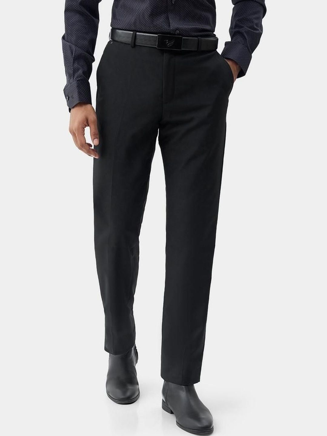 Blackberrys Men Slim Fit Easy Wash Trousers-picture-38