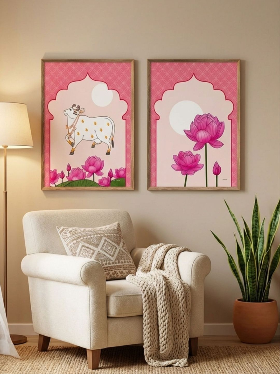 Livin'luxe Multicoloured MDF Religious Wall Paintings-picture-23
