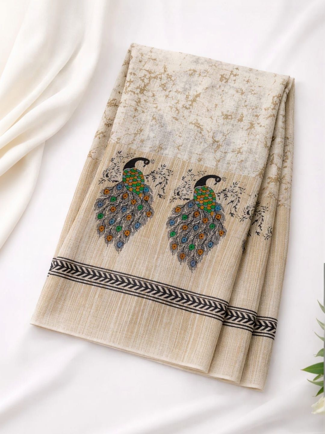 SAHINA DUPATTA Ethnic Motifs Printed Art Silk Block Print Dupatta-picture-15