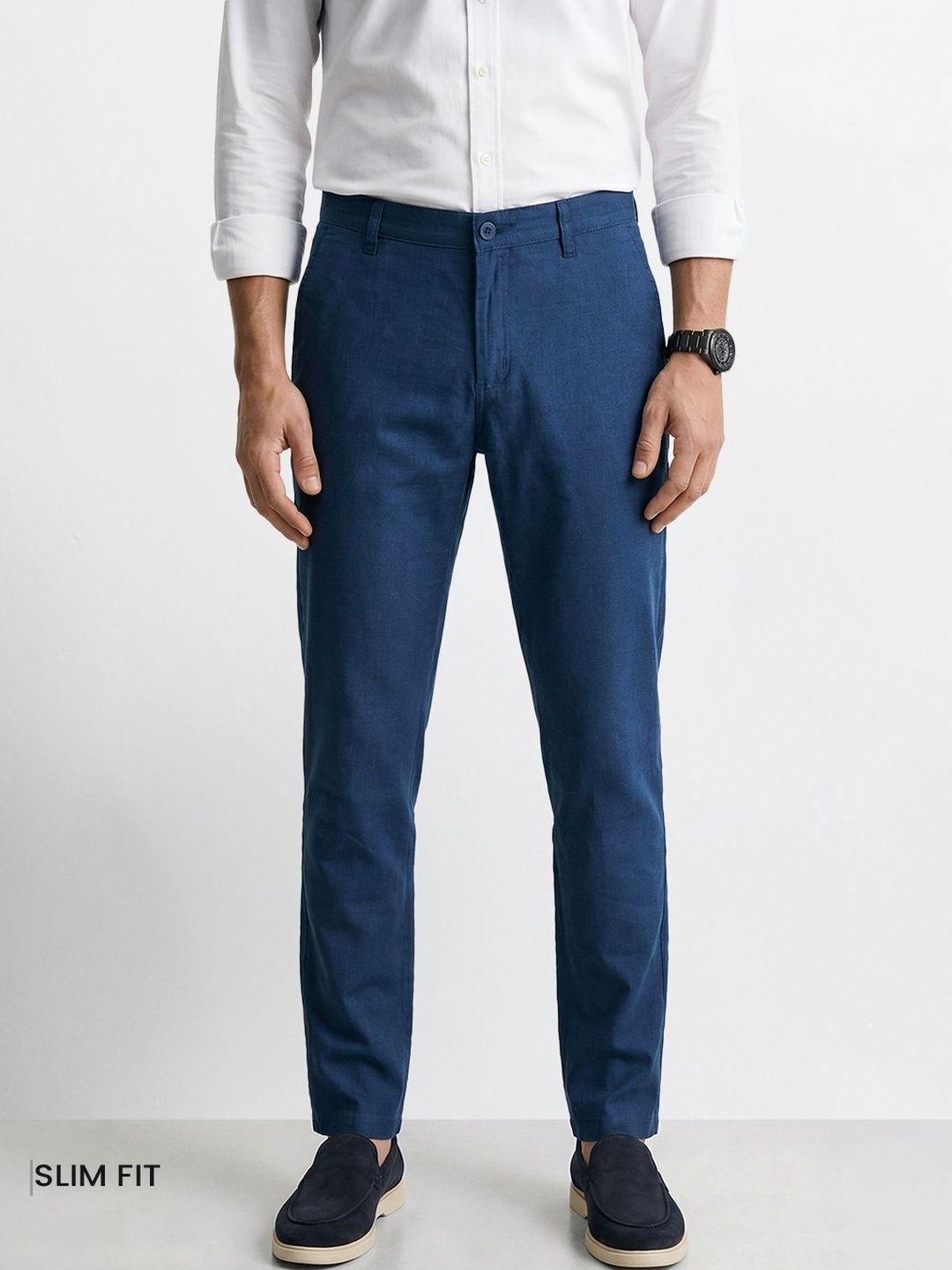 The Indian Garage Co Men Slim Fit Trousers-picture-25