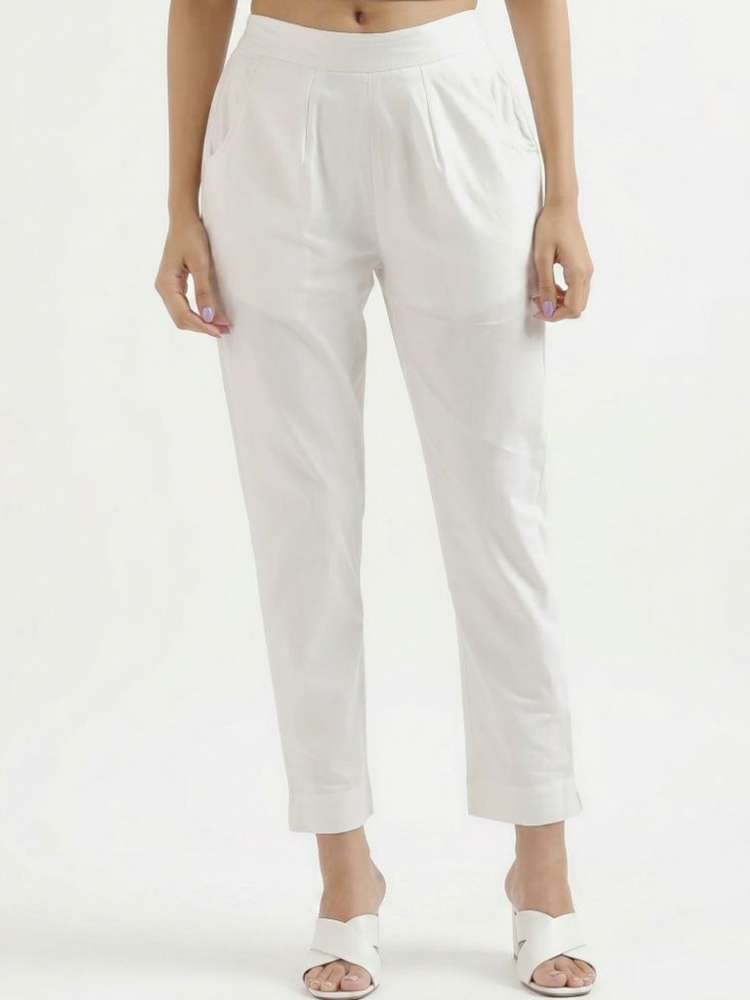 PXS Women Relaxed Easy Wash Pleated Trousers-picture-49