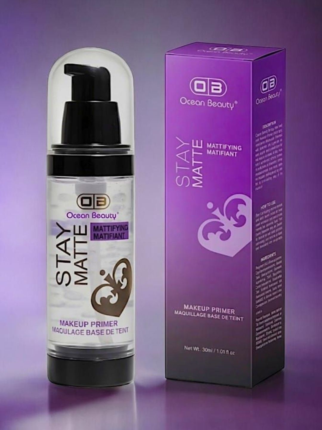 OB Ocean Beauty Stay Matte Makeup Primer - 30 ml - Transparent-picture-32