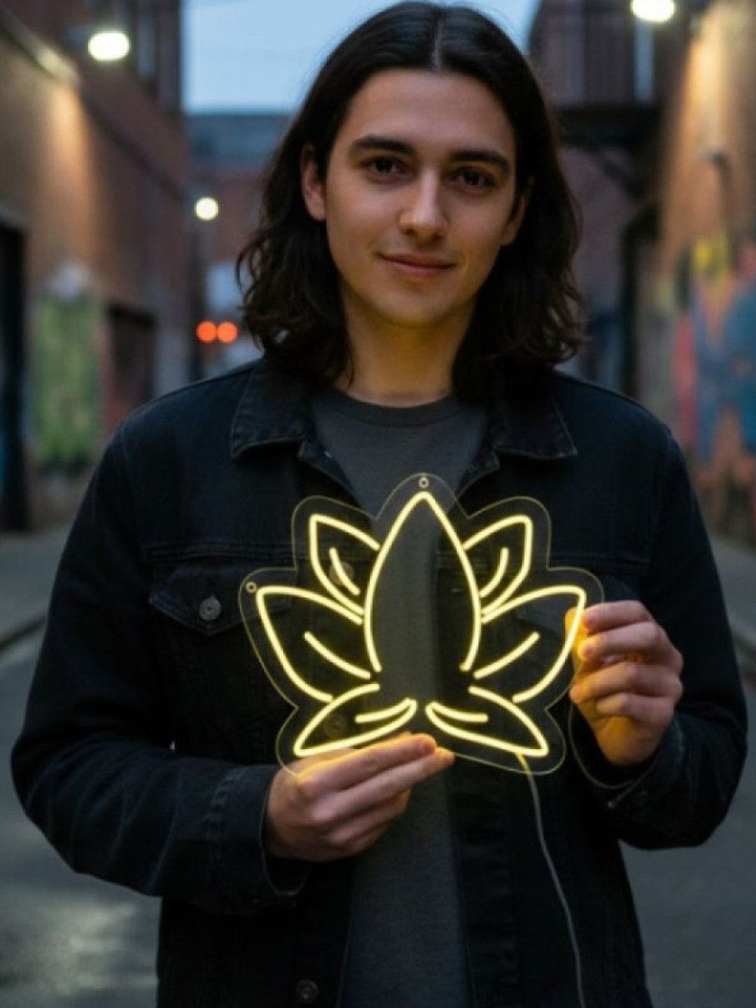Custom Neon Yellow Lotus Flower Neon Light-picture-20
