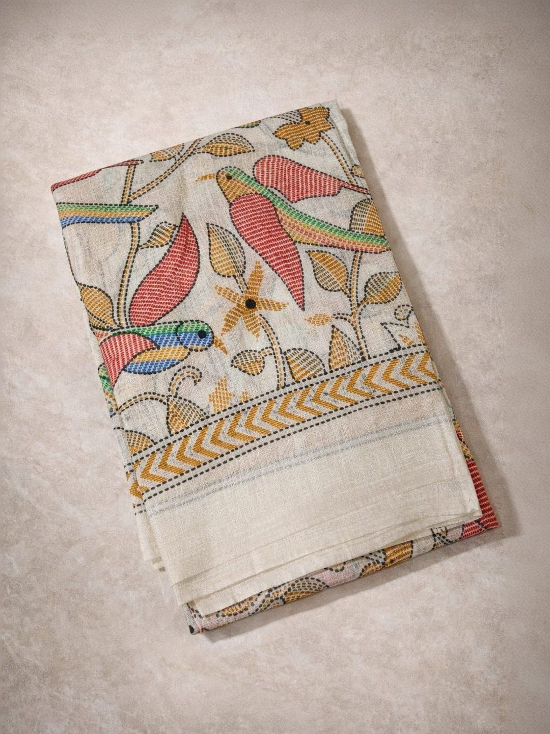 SAHINA DUPATTA Ethnic Motifs Printed Art Silk Dupatta with Thread Work-picture-17