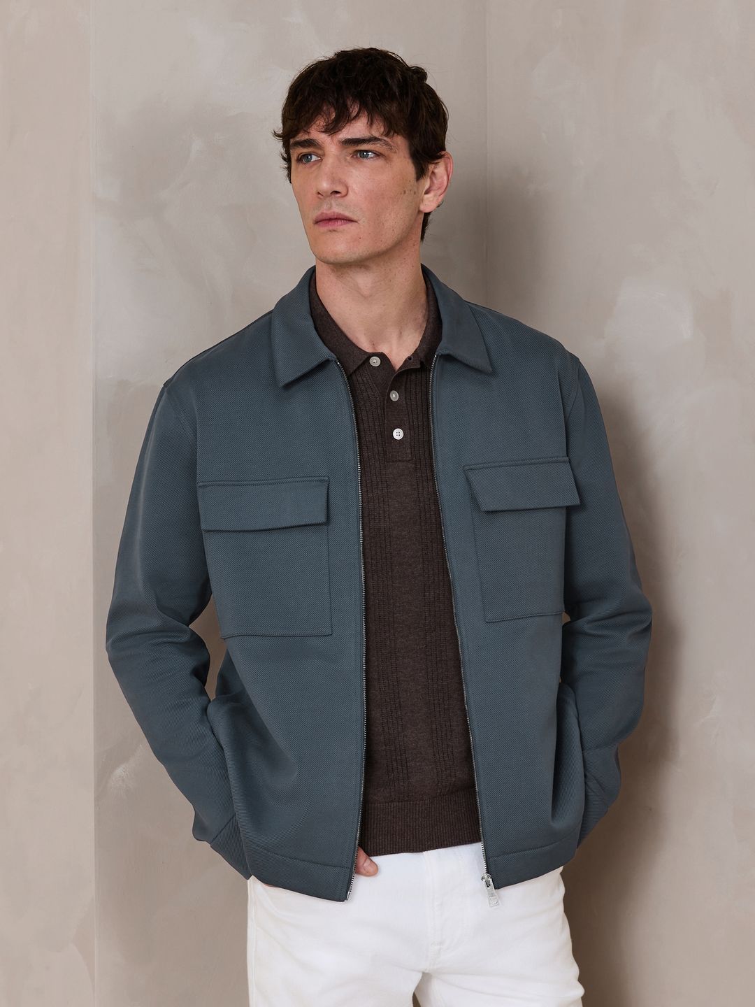 NEXT Spread Collar Tailored Jacket-image-34