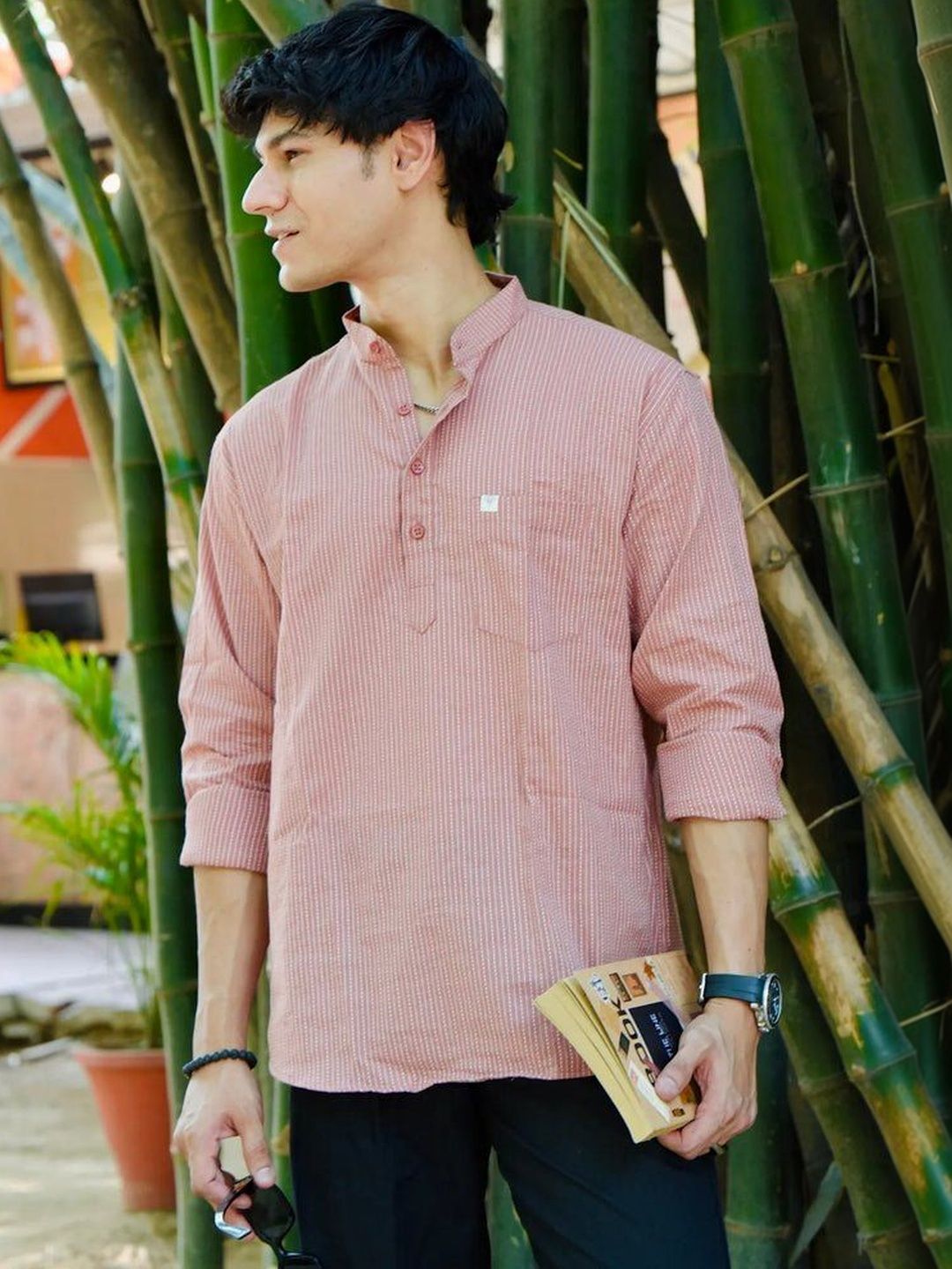 Hues Fab Men Striped Kurta-picture-27