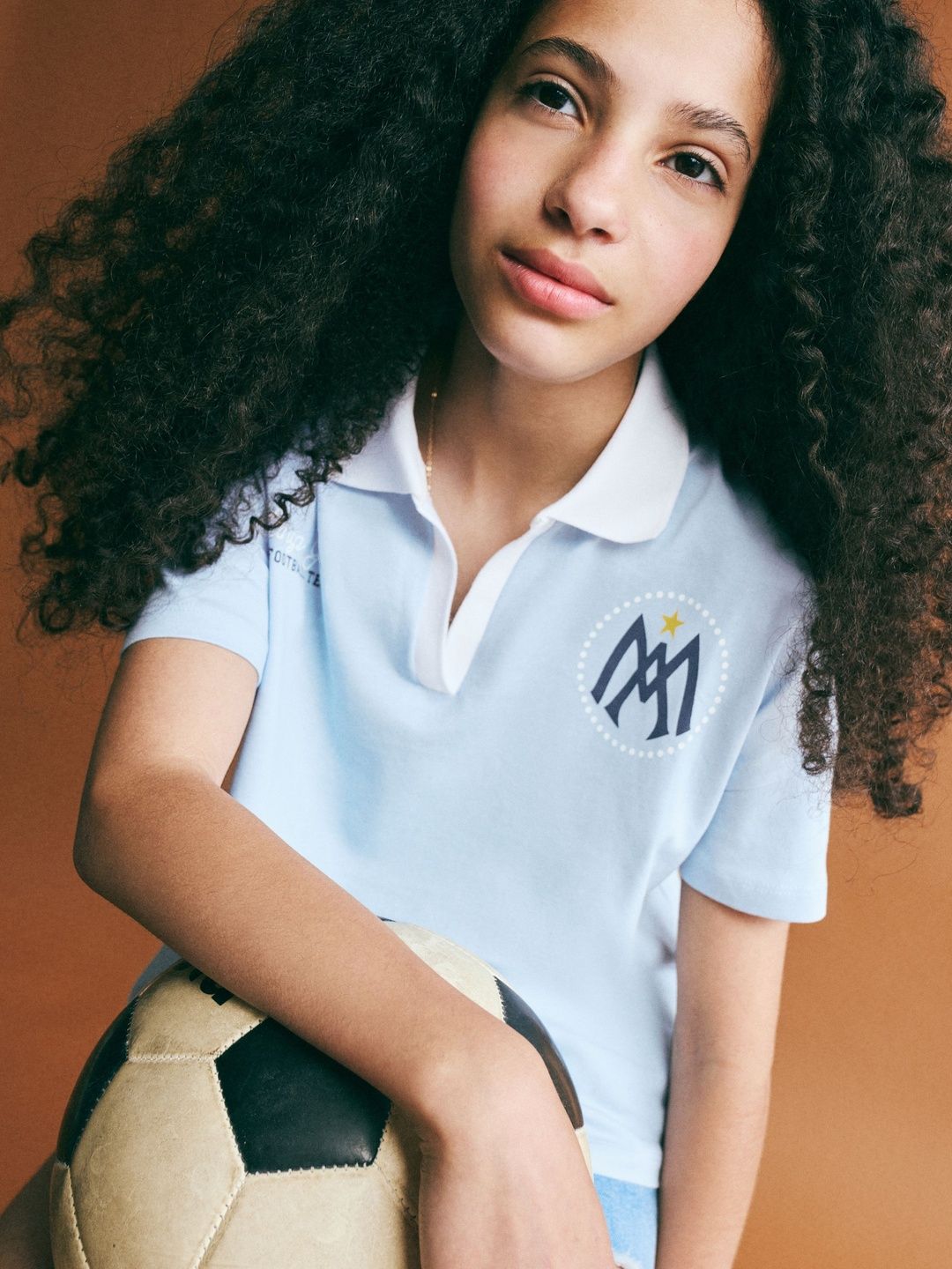 Mango Kids Girls Brand Logo Printed Polo Collar T-shirt-picture-56