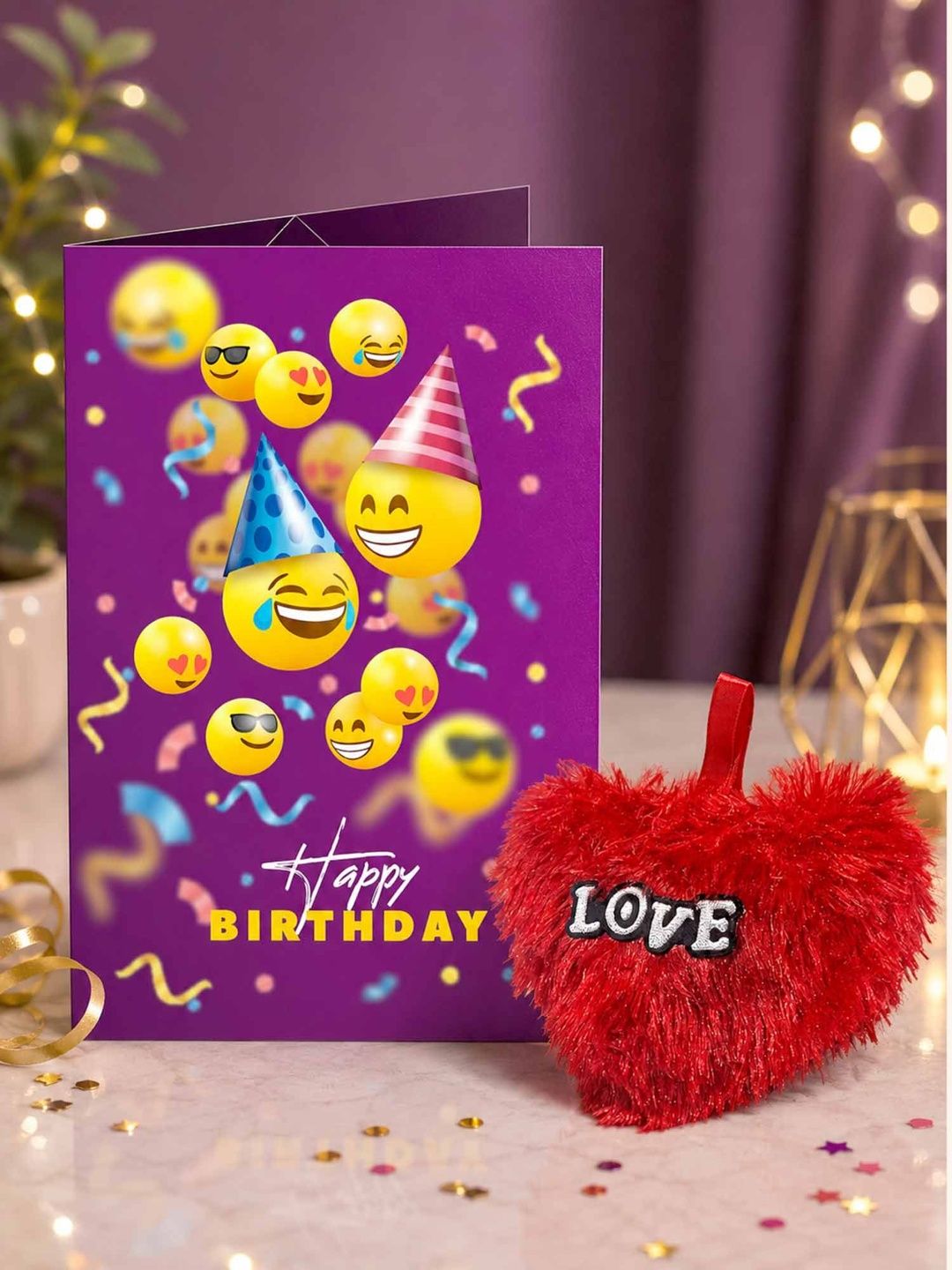 GIFT MY PASSION 2Pcs Red & Purple Birthday Decor Sets For Mother-image-17
