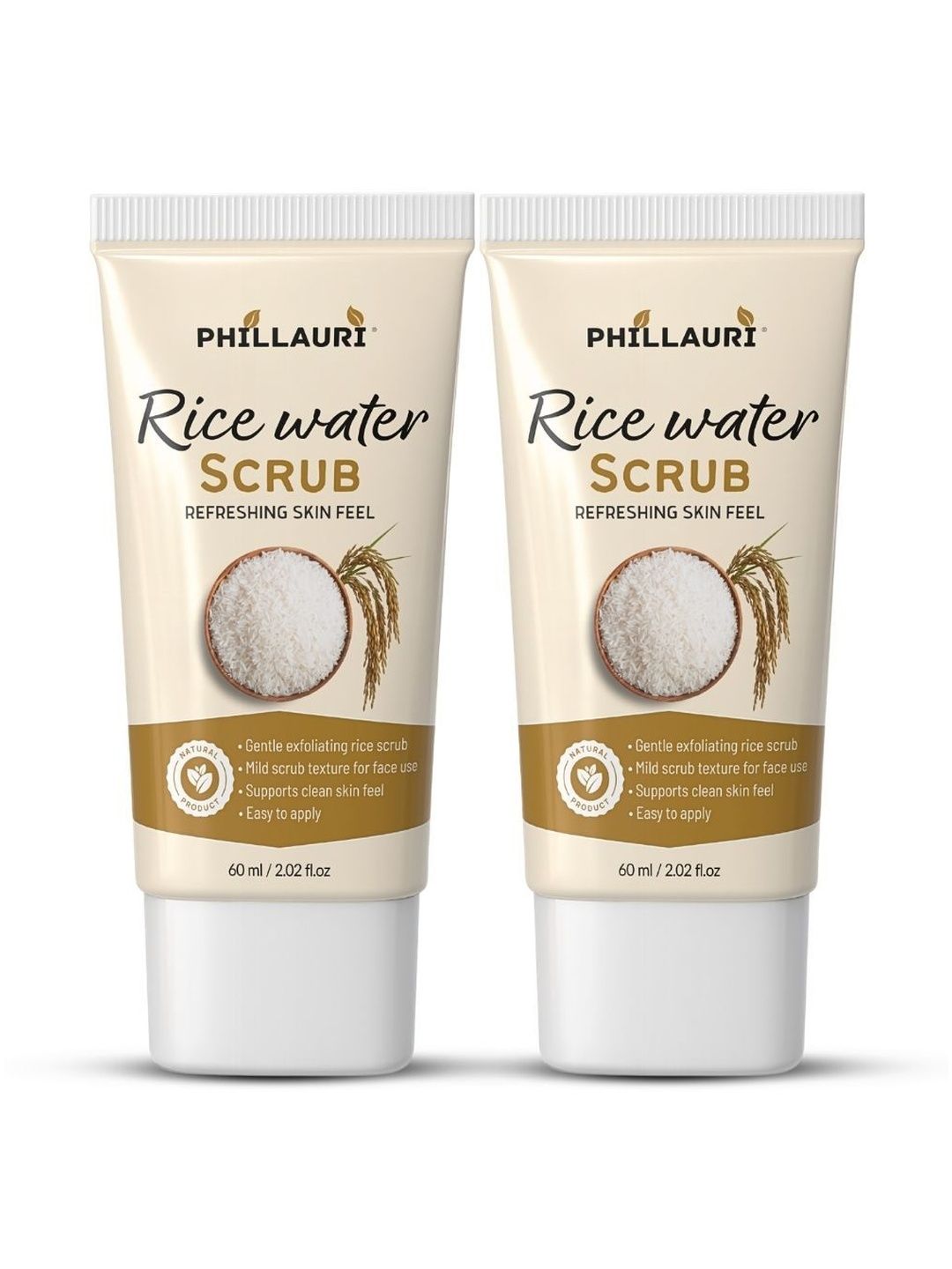 Phillauri Set Of 2 Rice Water Face Scrub - 60 ml Each-image-23
