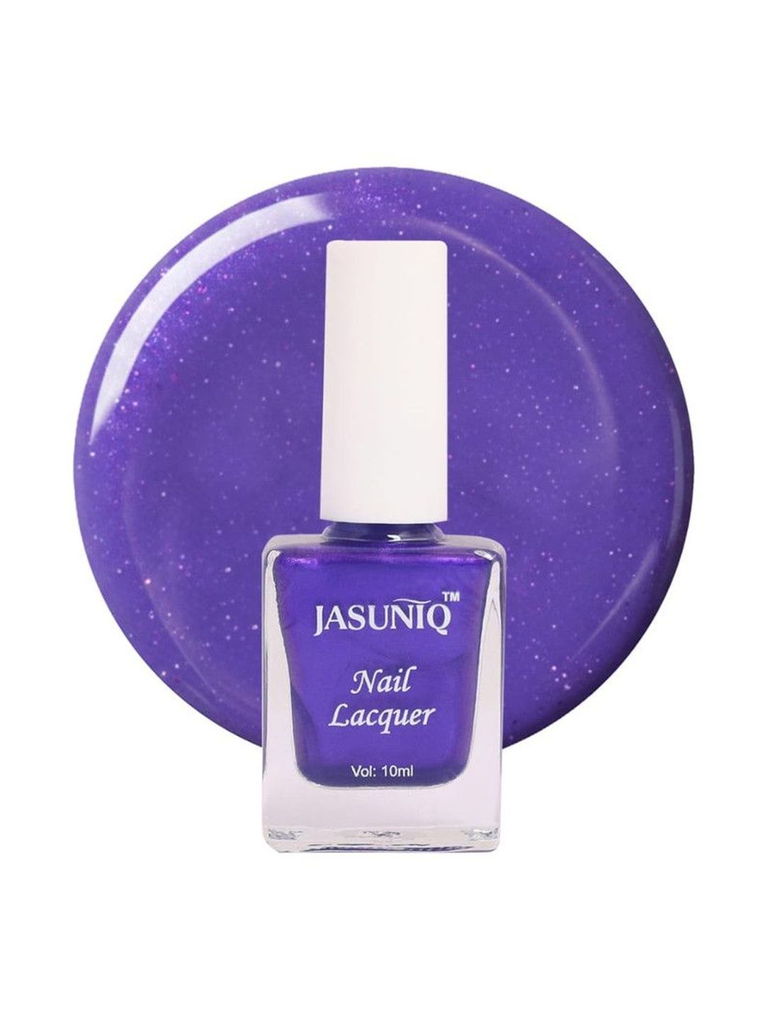 Jasuniq 21-Free Formula Metallic Chrome Finish Nail Lacquer - 10 ml - Dazzling Purple-picture-44