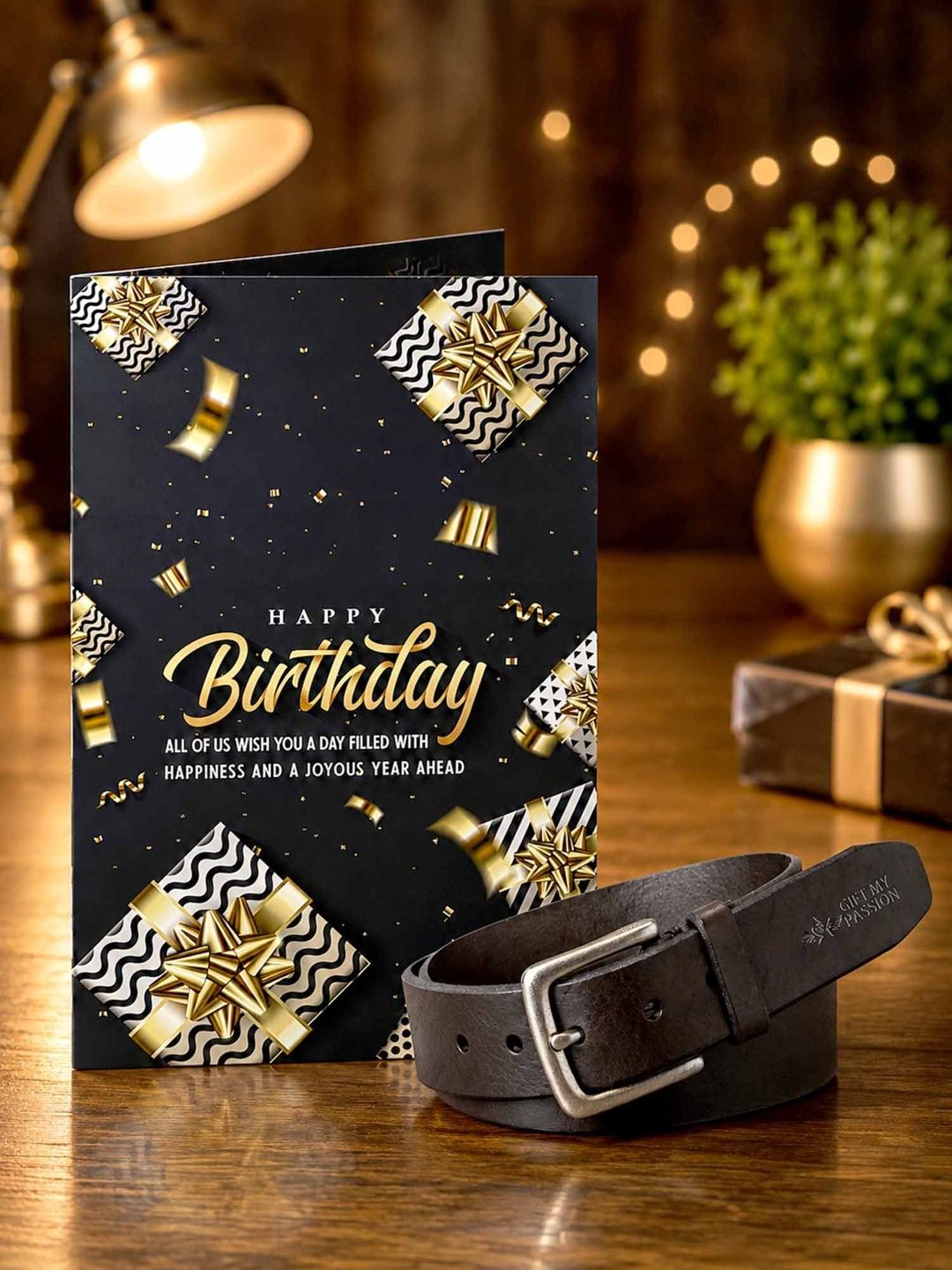 gift my passion GIFT MY PASS 2-Pieces Black Printed Birthday Gift Set-picture-54