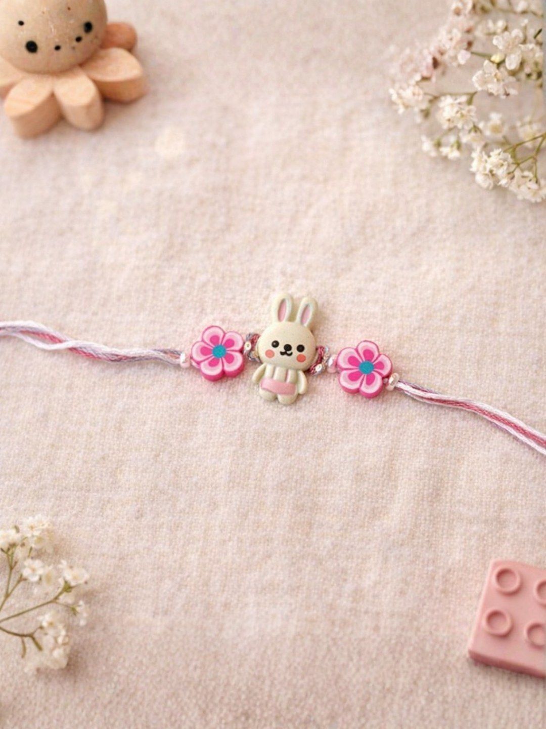 I Jewels Cute Bunny Cartoon Kids Rakhi with Roli Chawal & Raksha Bandhan Card-picture-17