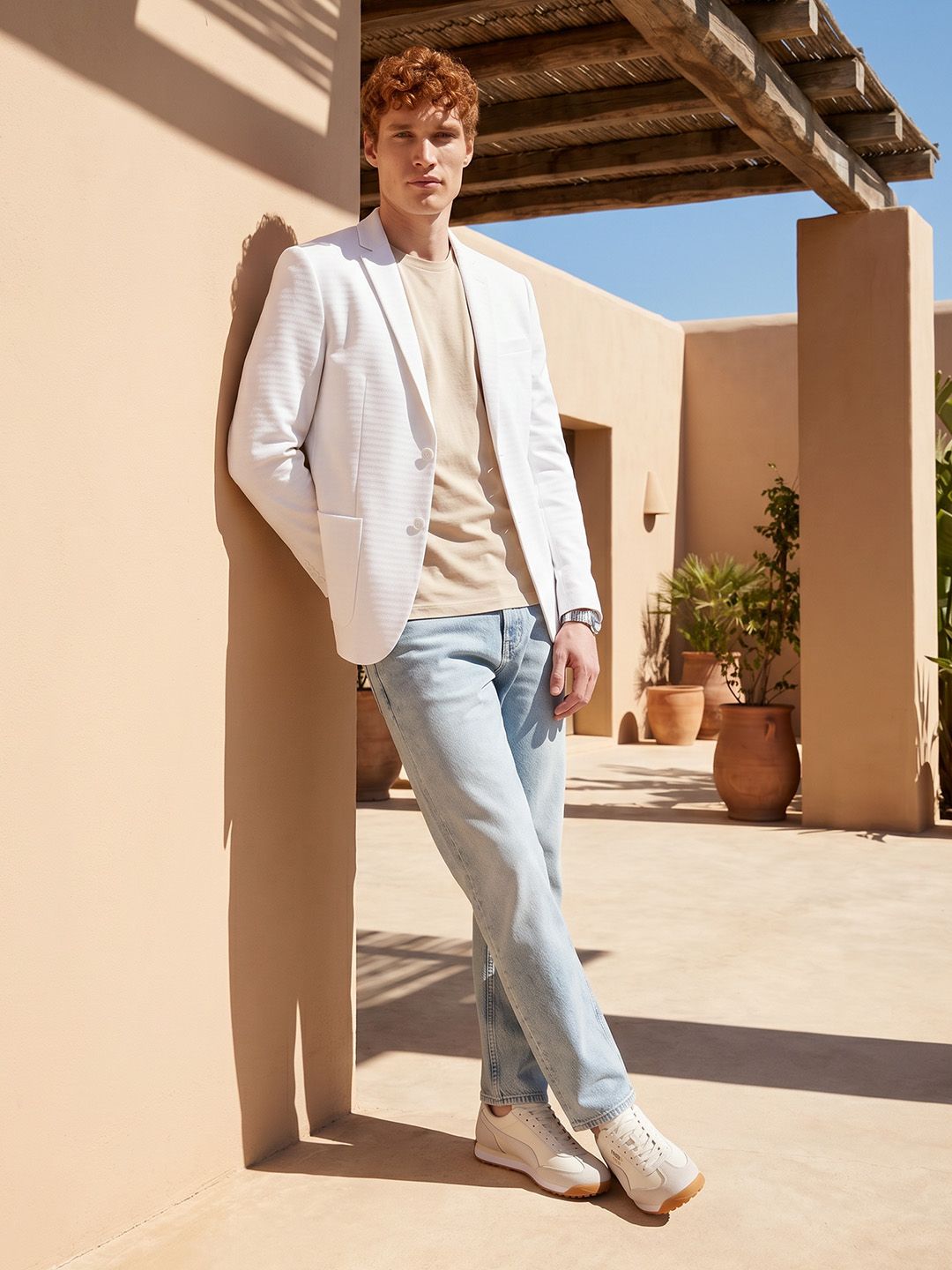 Mast & Harbour Notched Lapel Single-Breasted Casual Blazer-picture-31