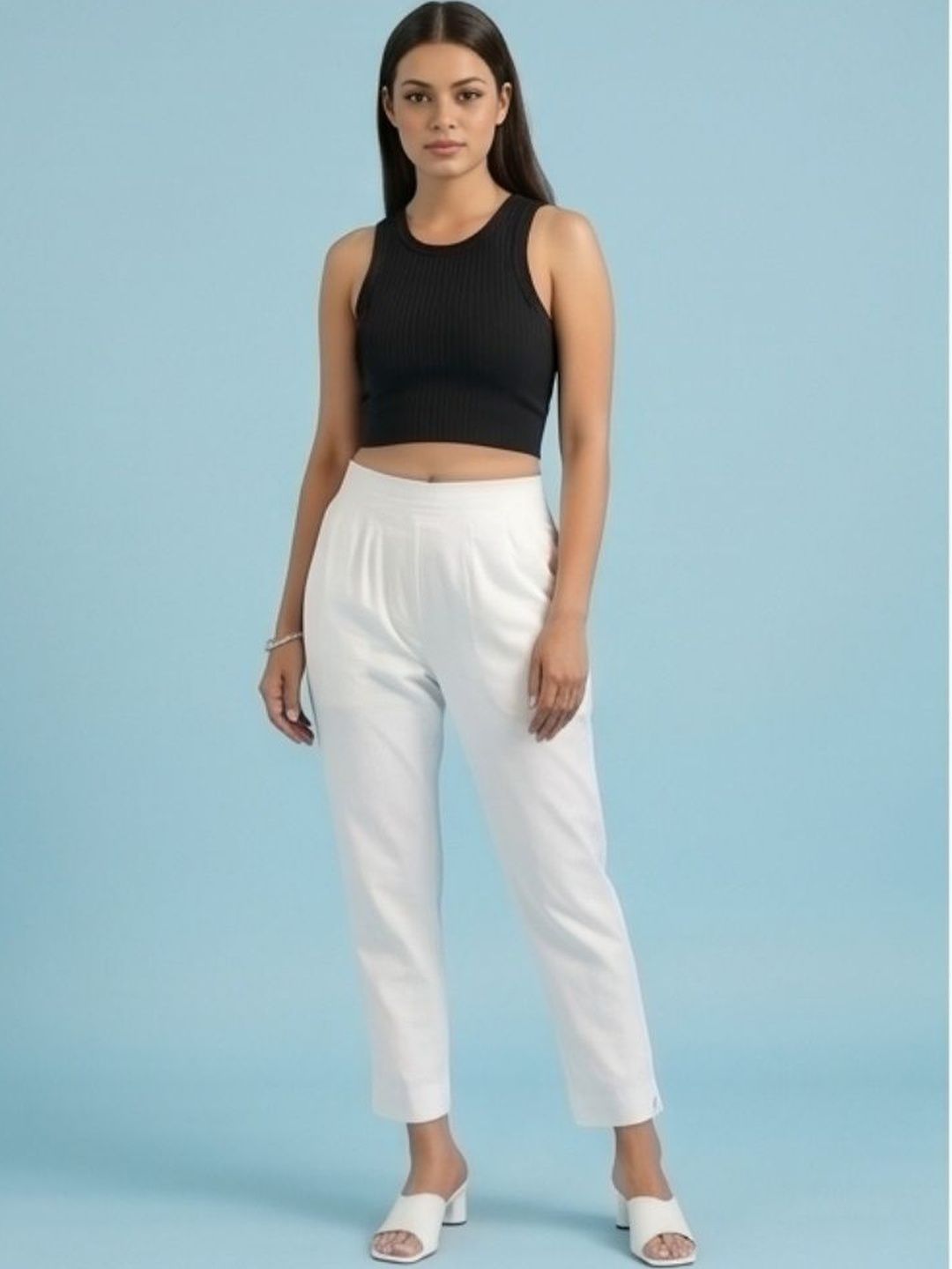PXS Women Relaxed Easy Wash Pleated Trousers-picture-38