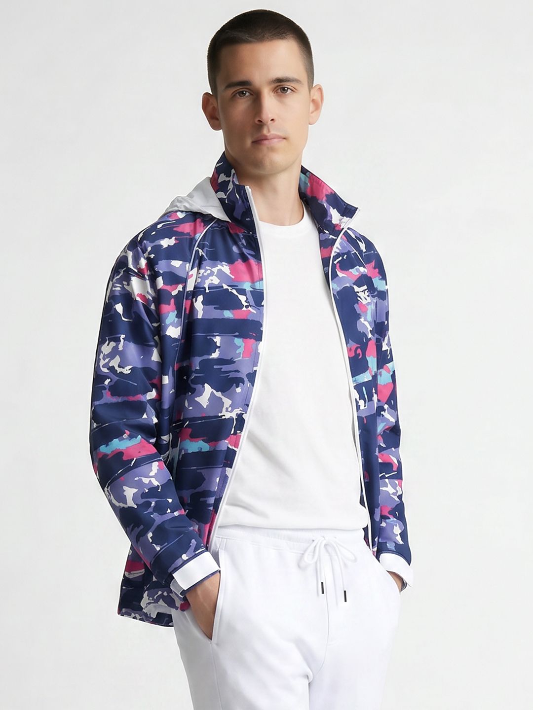 sports52 wear Sports 52 wear Printed Hooded Rain Jacket-picture-12