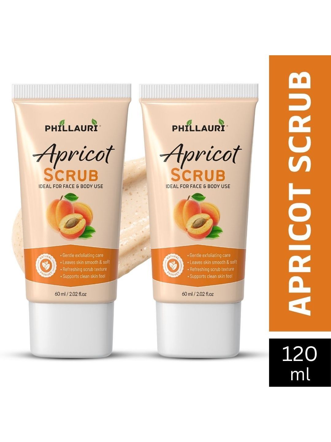 Phillauri Set Of 2 Apricot Scrub For Gentle Exfoliating - 60 ml Each-picture-13