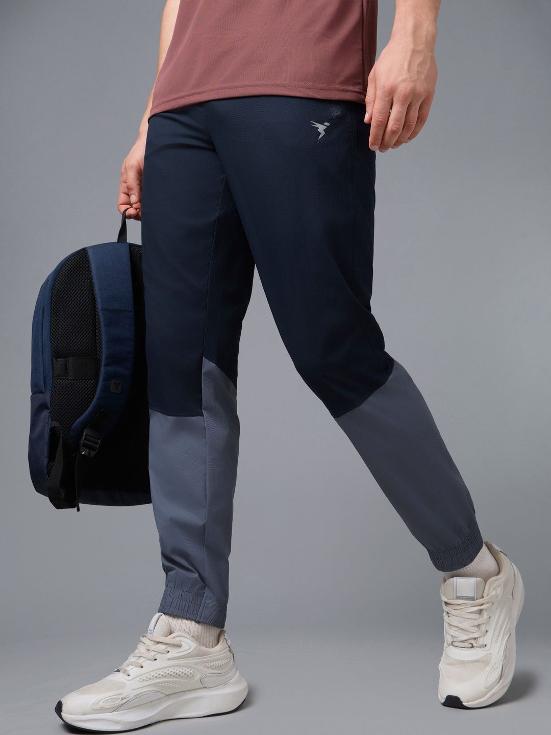 Technosport Men Slim Fit Colourblocked Rapid-Dry Training Joggers-picture-14