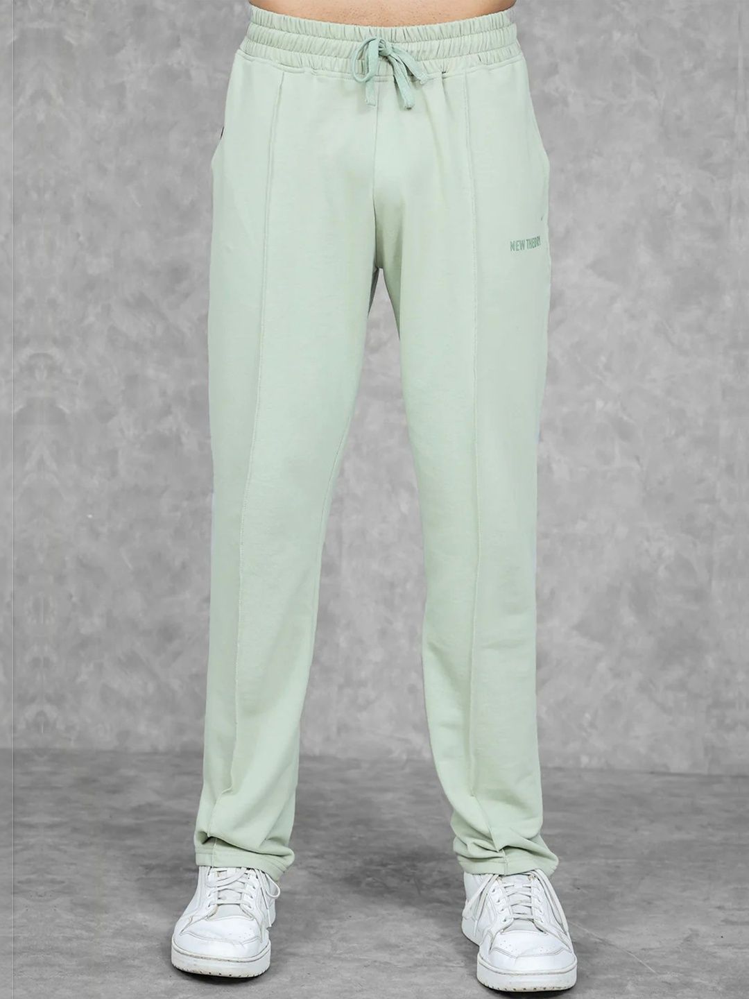 New Theory Men Regular Fit Brand Logo Running Track Pants-picture-25