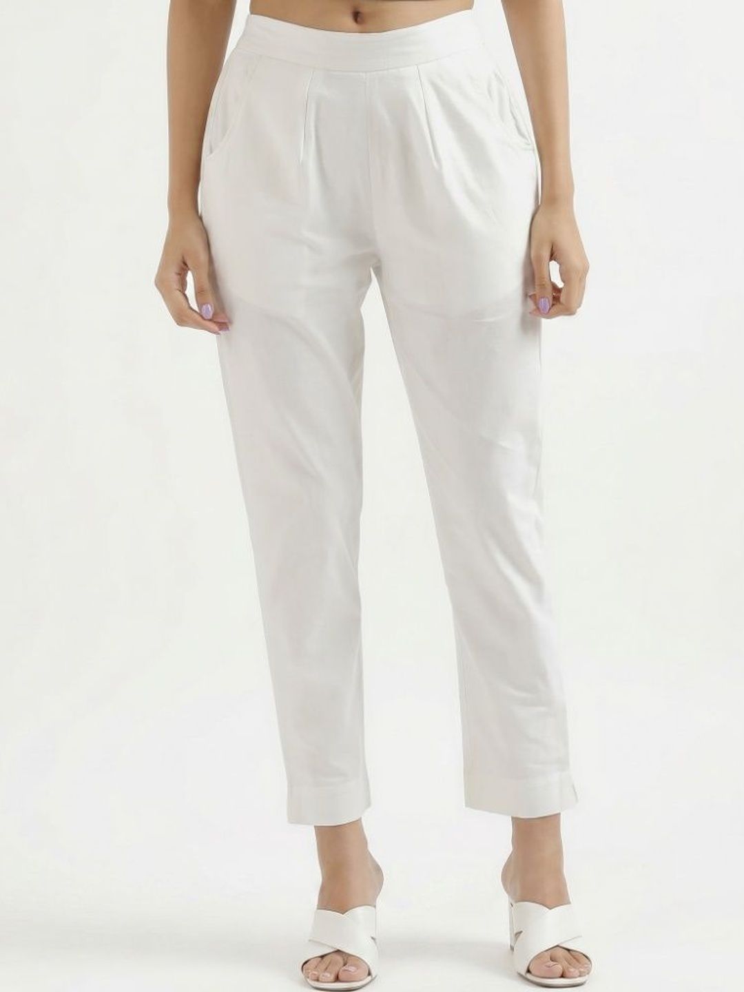 PXS Women Relaxed Easy Wash Pleated Trousers-picture-39