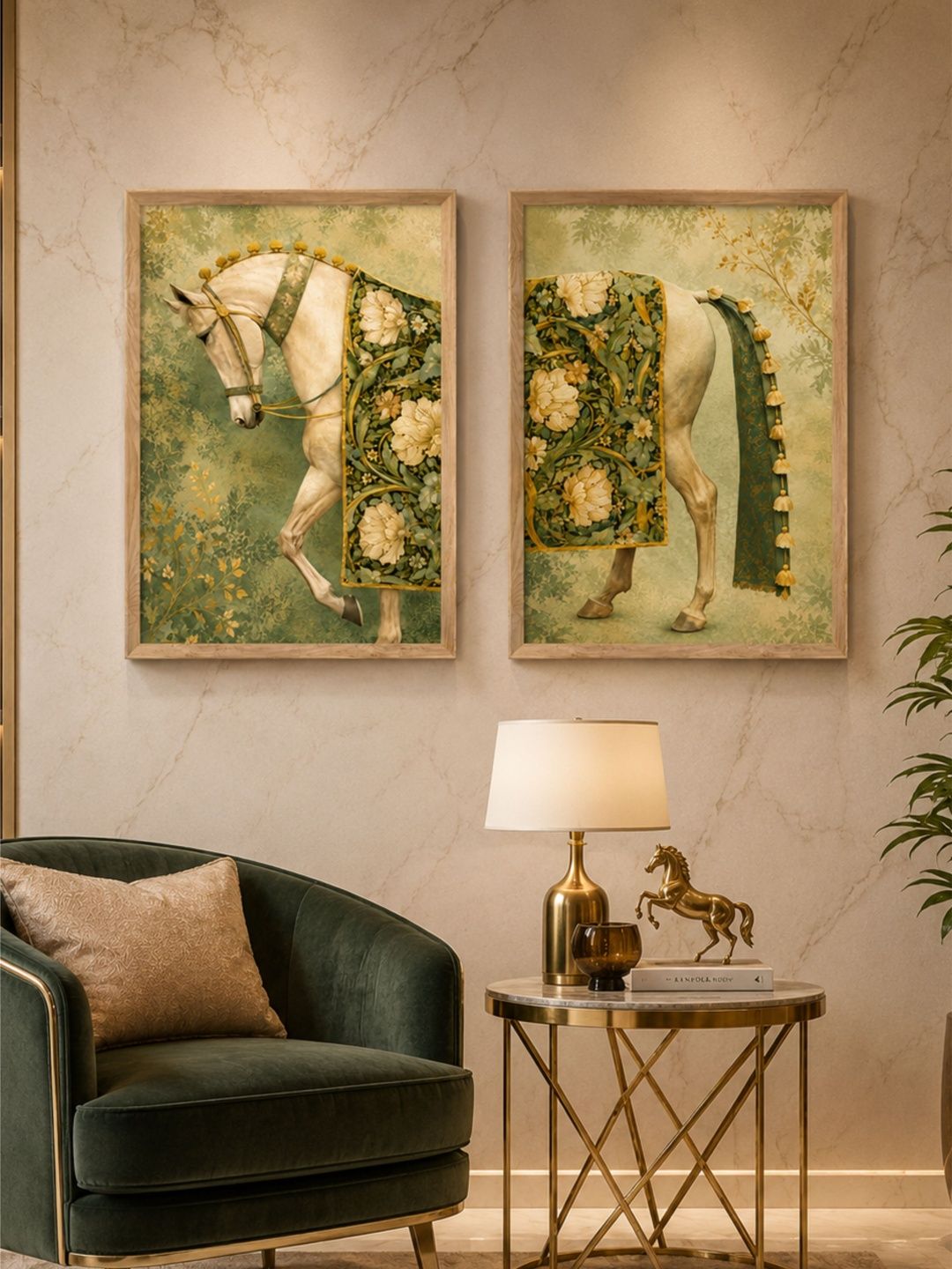 Livin'luxe Multicoloured MDF Other Wall Paintings-image-32