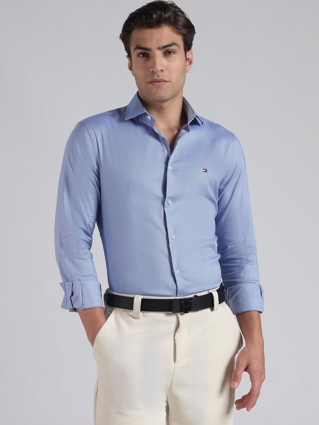 Tommy Hilfiger Men Slim Fit Semiformal Shirt-picture-28