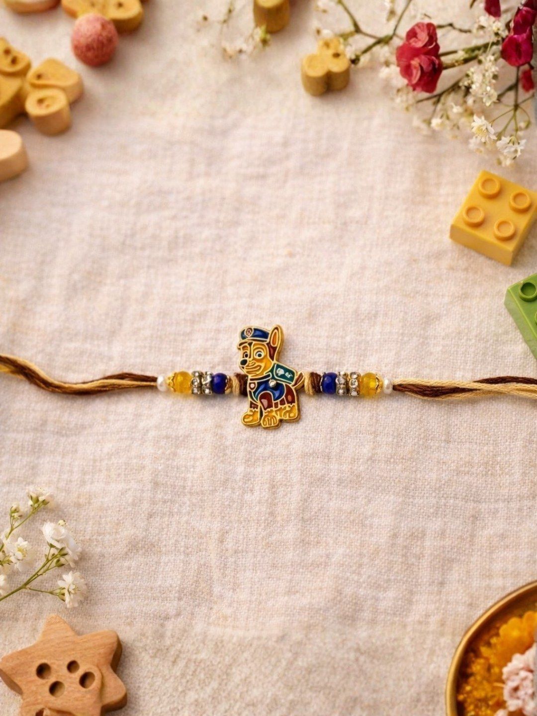 I Jewels Cartoon Dog Kids Rakhi with Roli Chawal & Raksha Bandhan Card-picture-44