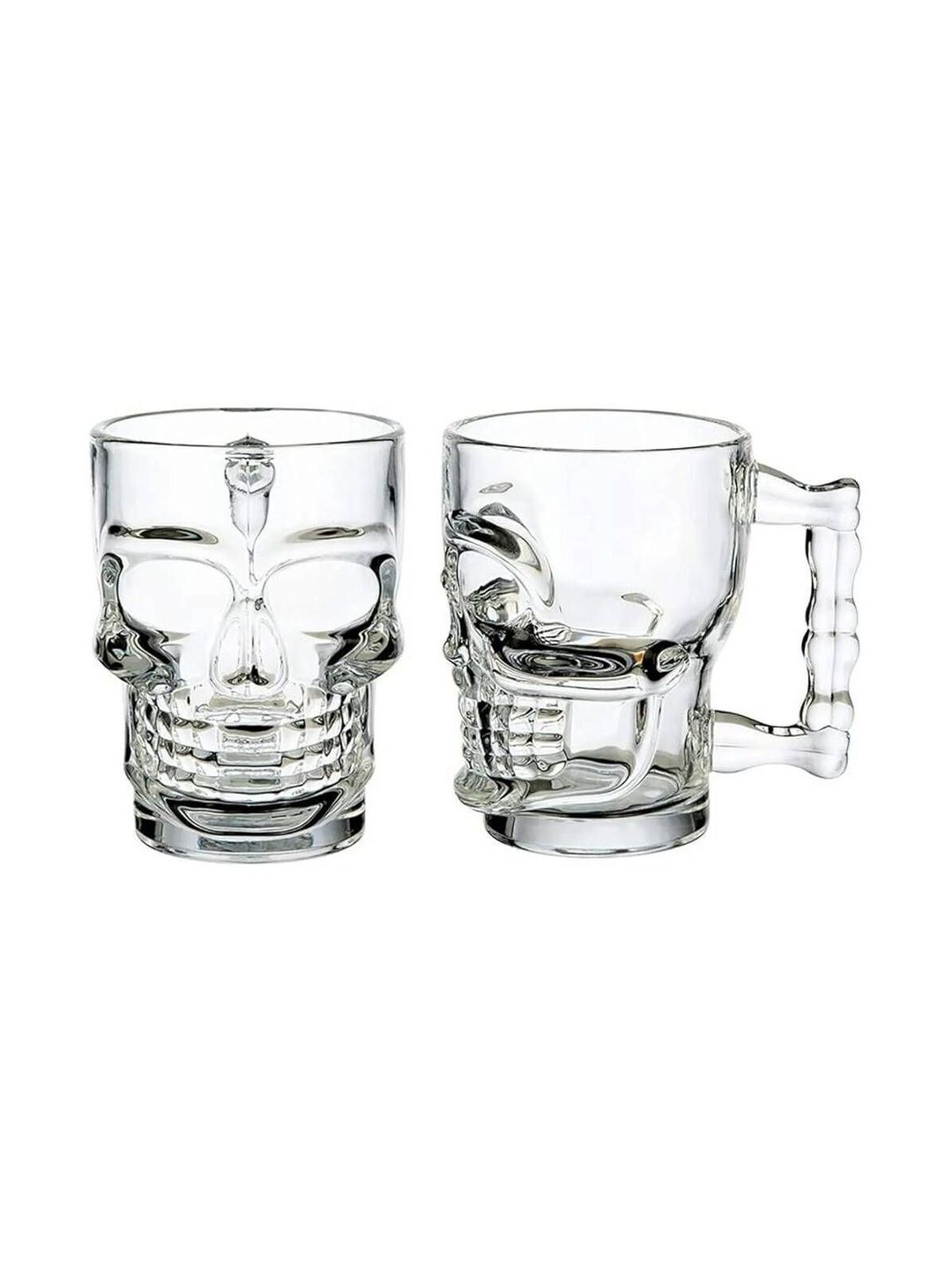 V Bright Transparent Textured Glass Transparent Mugs Set of Cups and Mugs-image-39