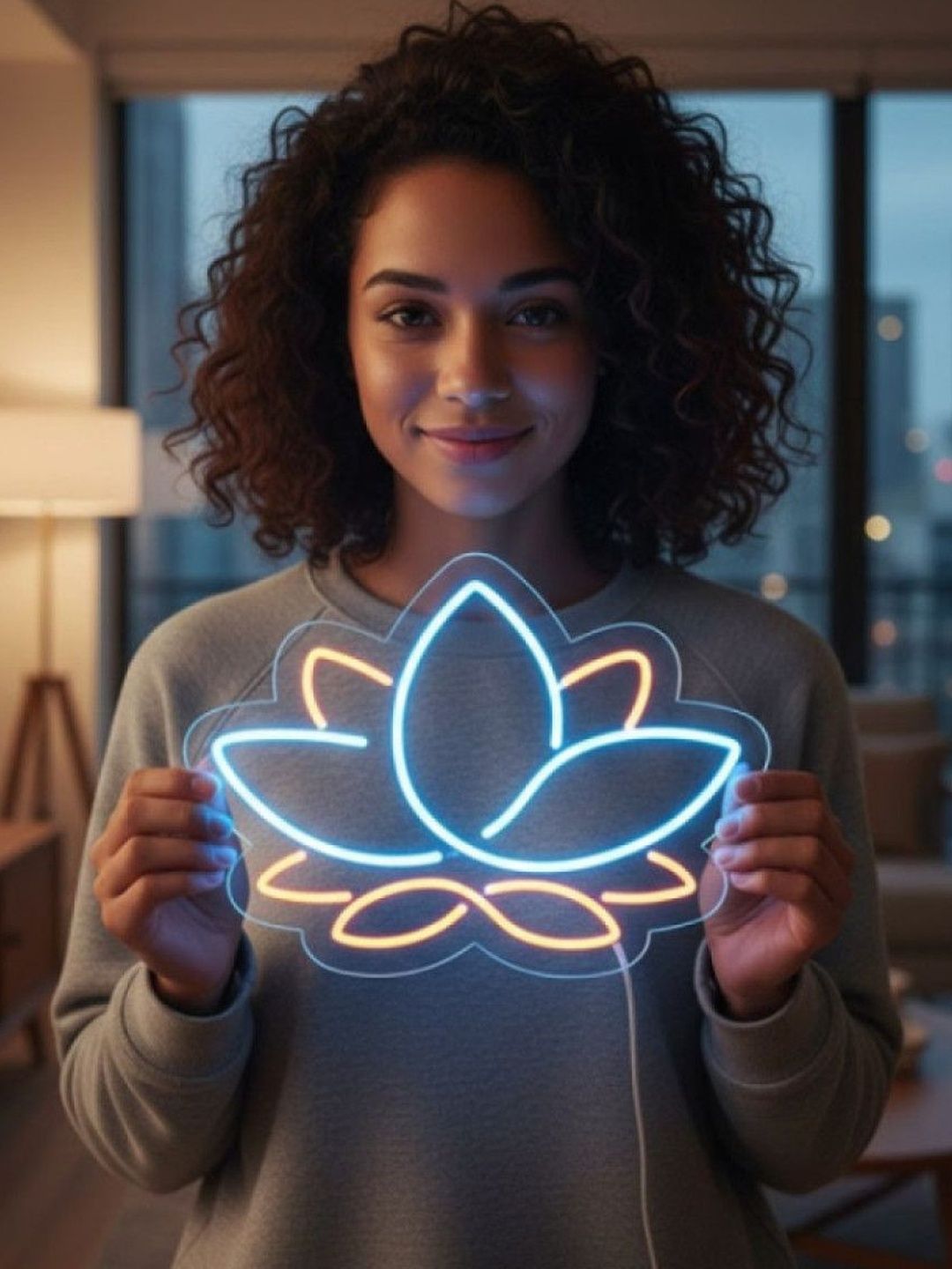Custom Neon Lotus Flower Neon Light-picture-24