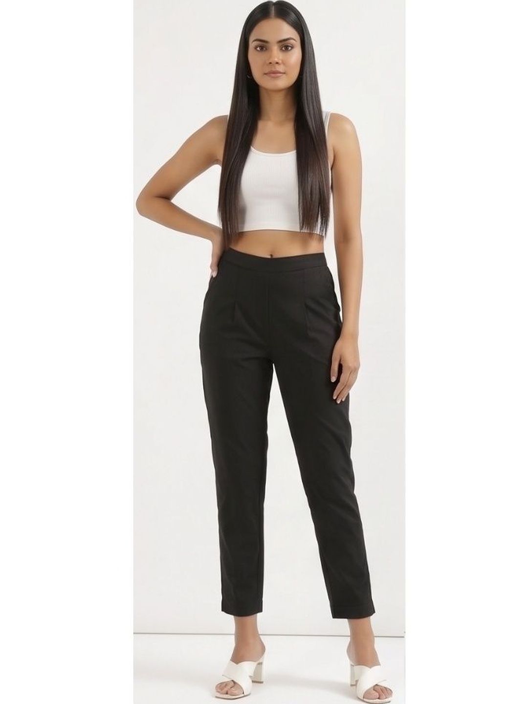 PXS Women Relaxed Easy Wash Pleated Trousers-picture-54