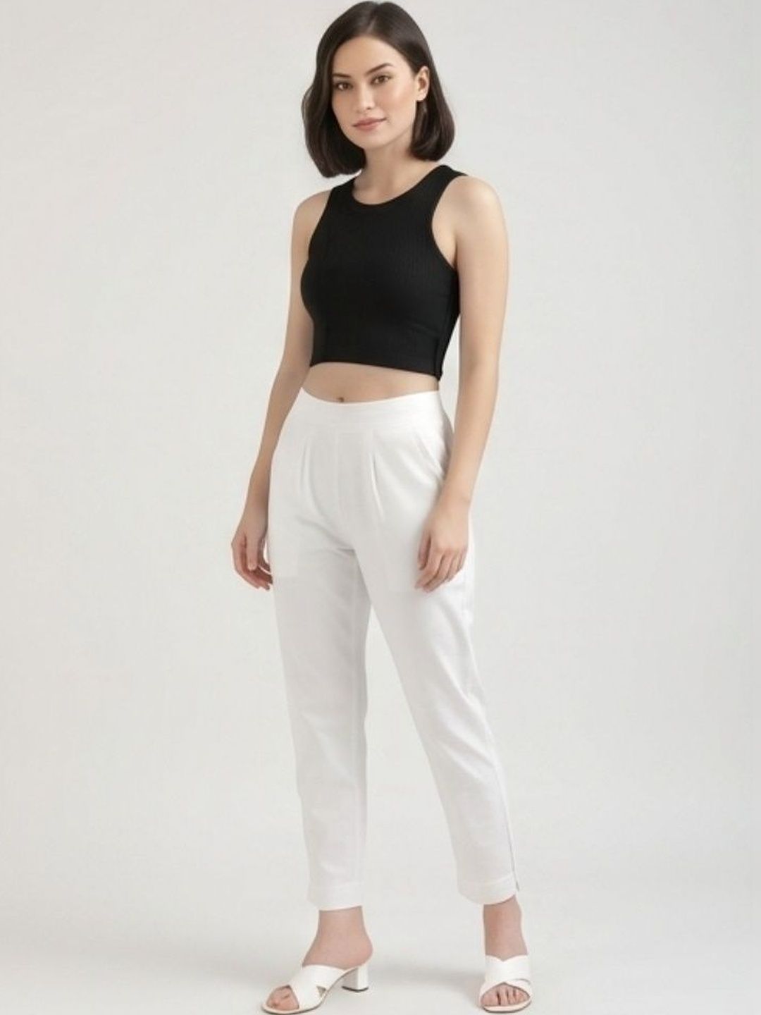 PXS Women Relaxed Easy Wash Pleated Trousers-picture-40