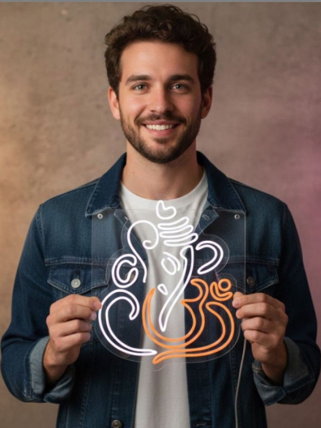 Custom Neon White Ganesha Neon Light-picture-13