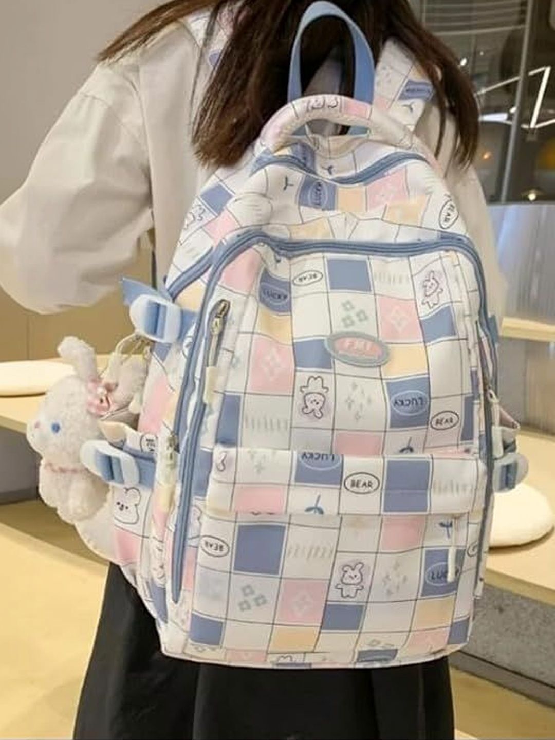 WALSON Women Geometric Embellished Backpack-image-32