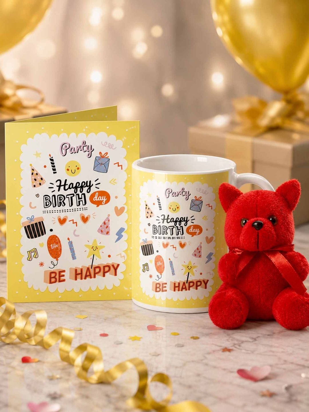 GIFT MY PASSION 3 Pieces White & Red Birthday Home Gift Sets-image-18