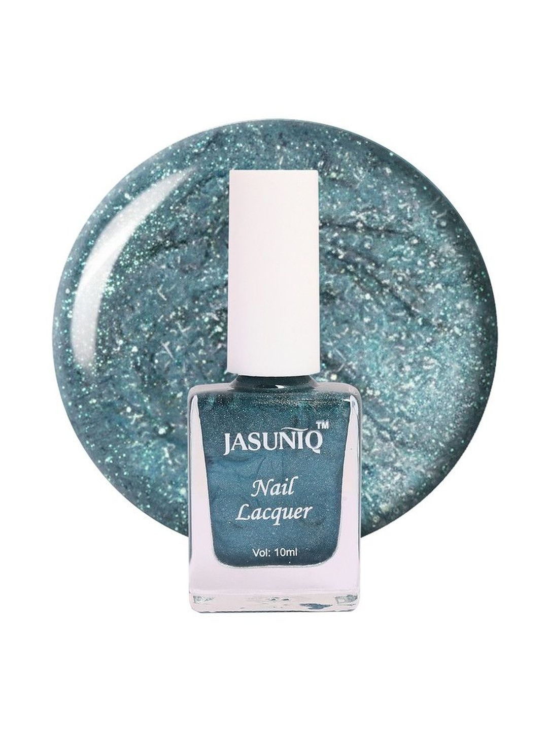 Jasuniq 21-Free Formula Metallic Chrome Finish Nail Lacquer - 10 ml - Midnight Ocean-picture-40