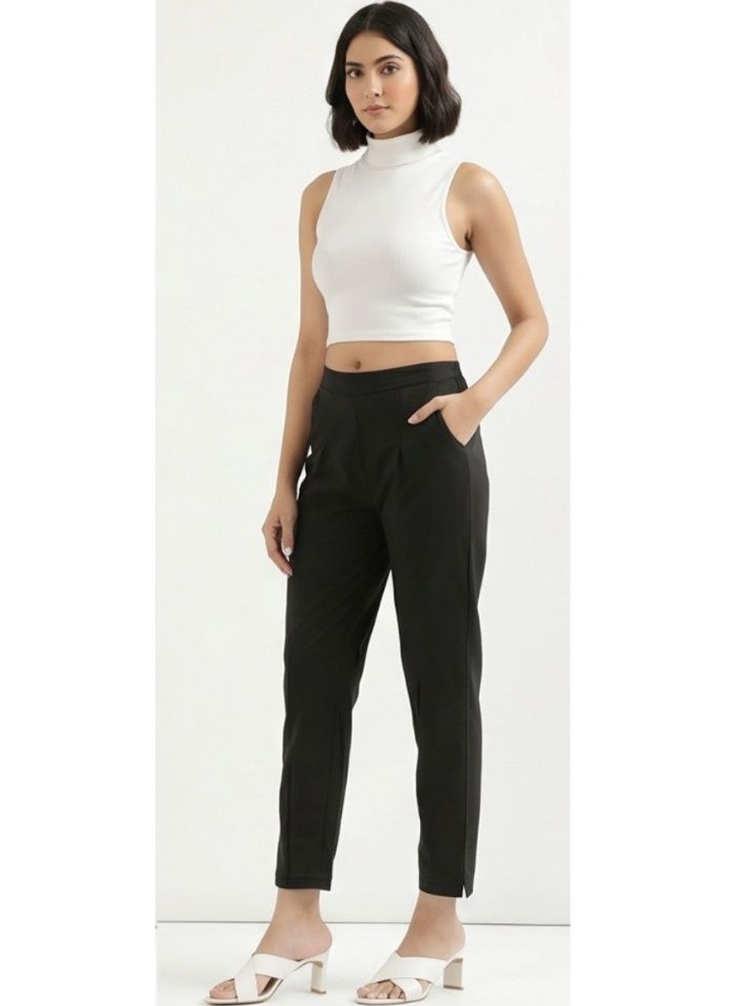 Suhani Creation Women Relaxed Easy Wash Pleated Trousers-picture-22