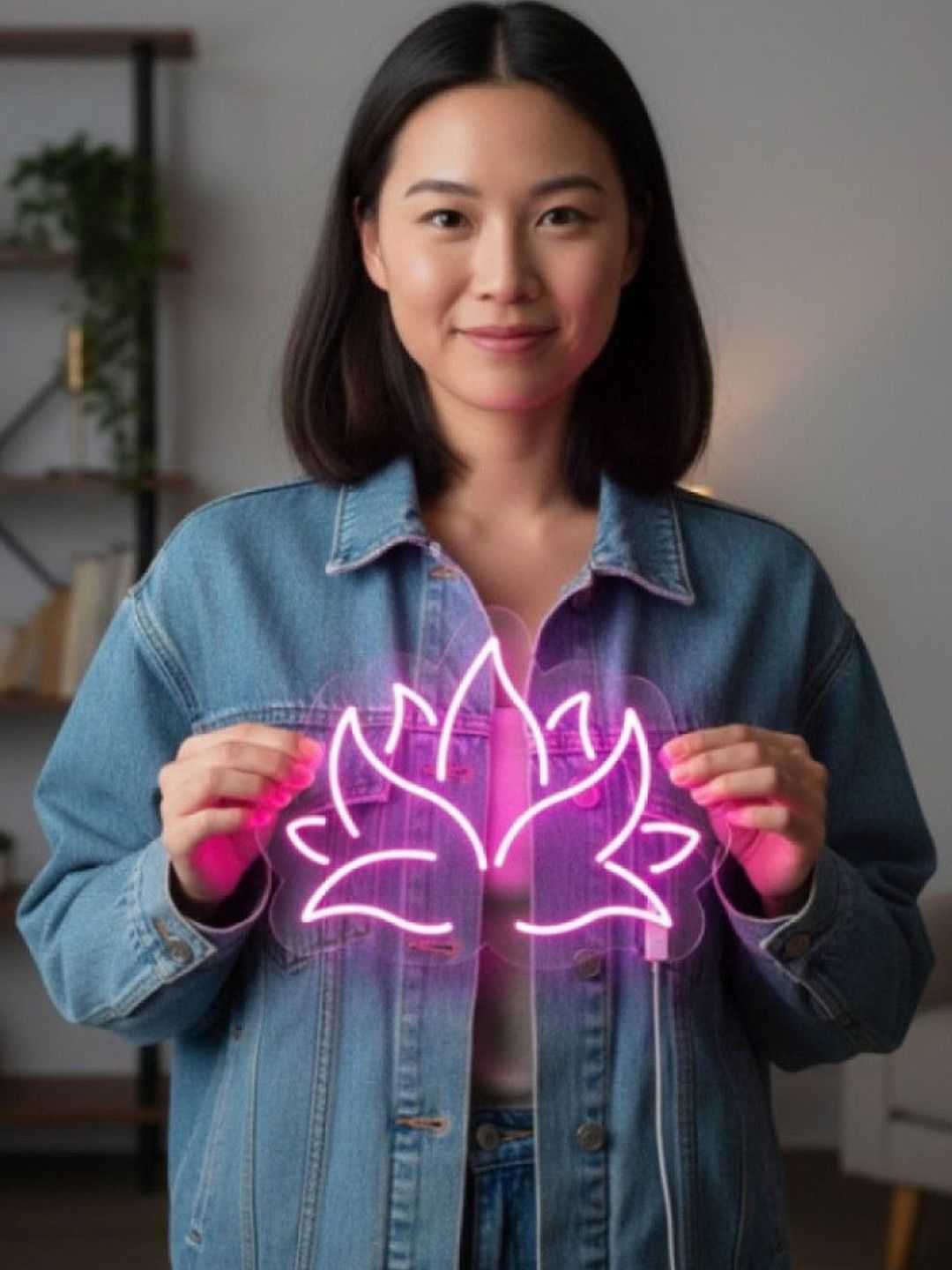 Custom Neon Pink Lotus Flower Neon Light-image-26