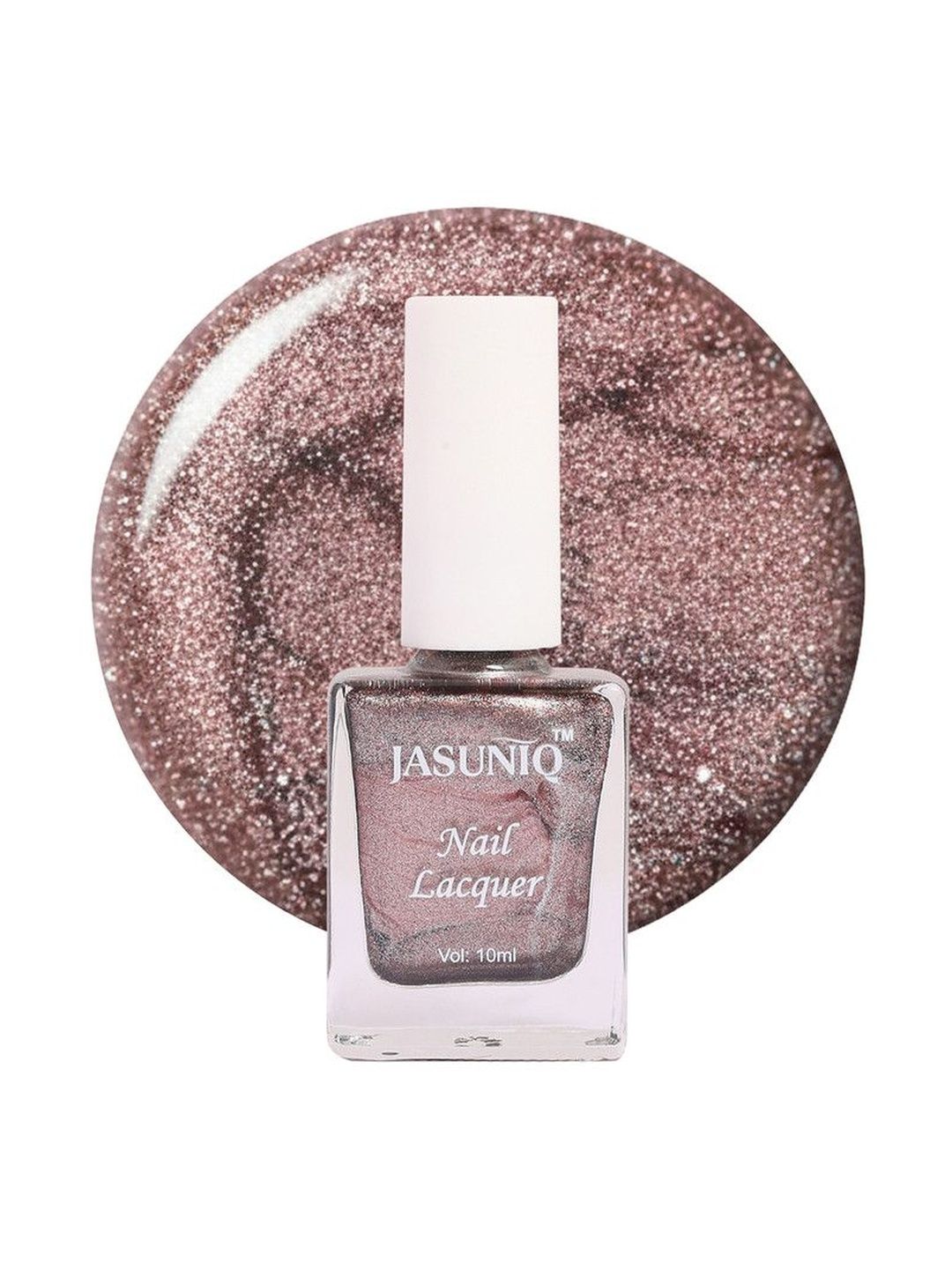 Jasuniq 21-Free Formula Metallic Chrome Finish Nail Lacquer - 10 ml - Liquid Bronze-picture-47