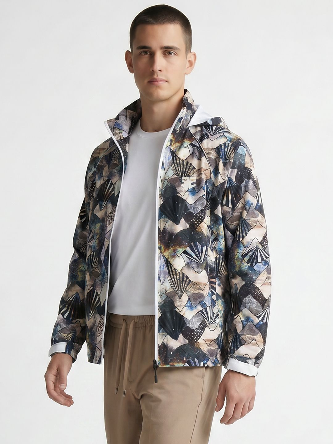 sports52 wear Sports 52 wear Printed Hooded Rain Jacket-picture-51