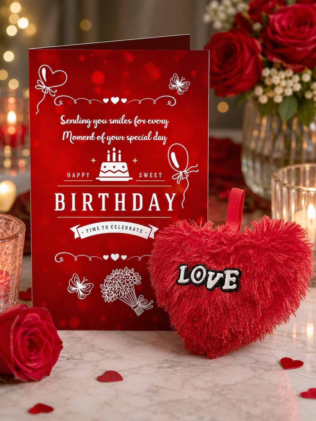 GIFT MY PASSION 2 Pieces Red Birthday Gift Combo-image-2
