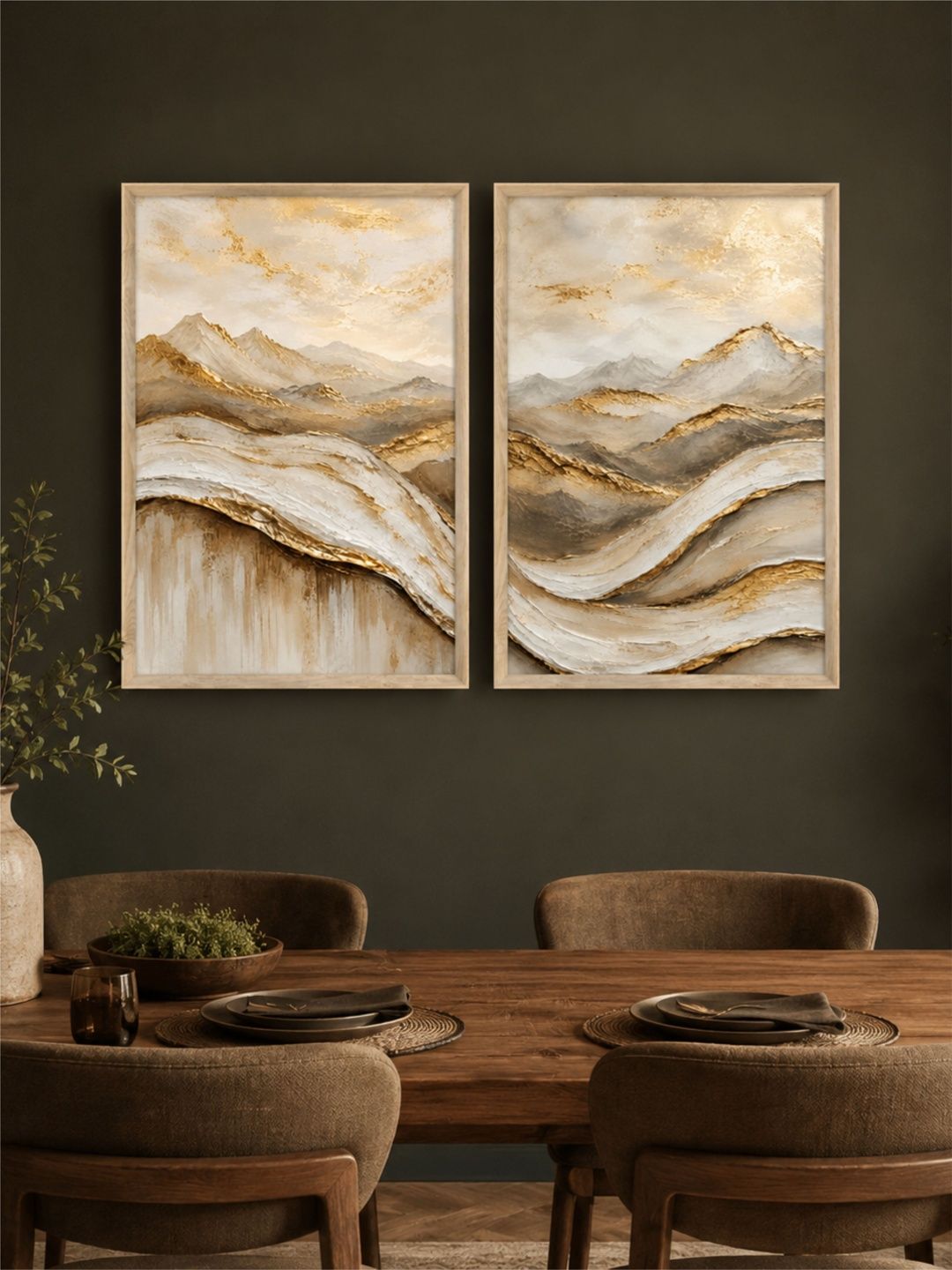 Livin'luxe Multicoloured MDF Other Wall Paintings-picture-37