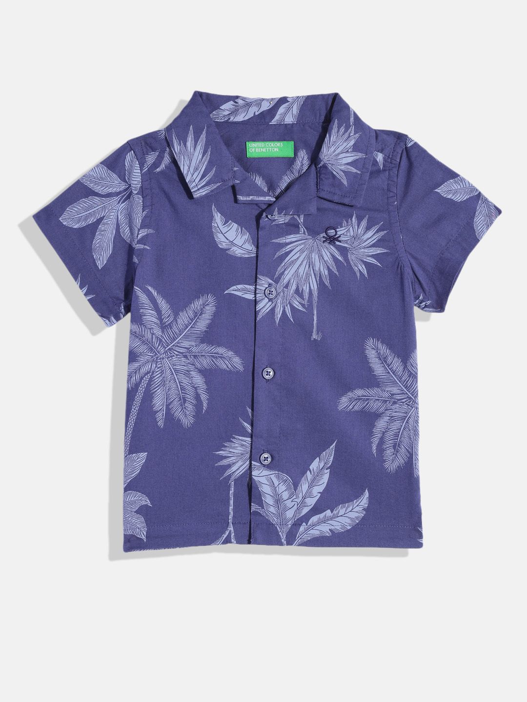 United Colors of Benetton Boys Tropical Printed Pure Cotton Casual Shirt-picture-25