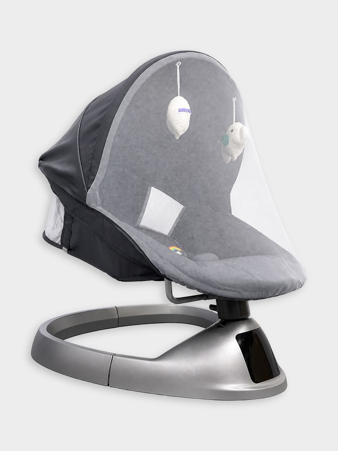 MiArcus Electric Baby Swing With 5-Point Safety Harness, Mosquito Net & Soft Cushion Seat-picture-39