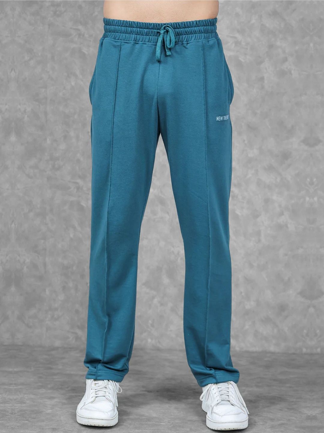 New Theory Men Regular Fit Brand Logo Training Track Pants-picture-21