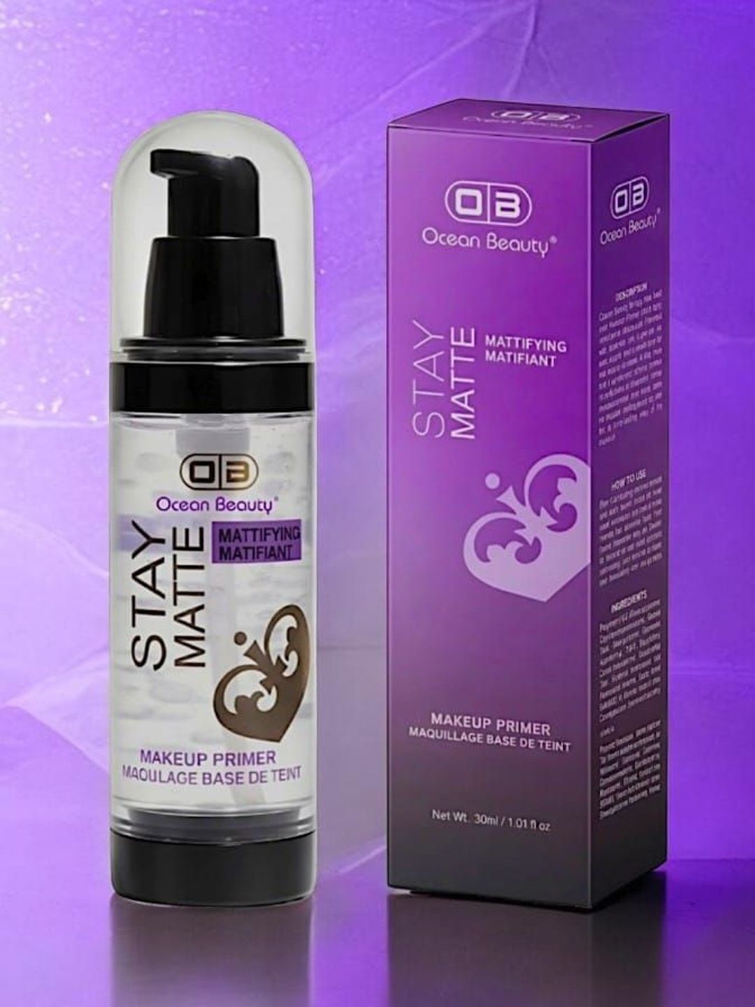 OB Ocean Beauty Stay Matte Makeup Primer - 30 ml - Transparent-image-48