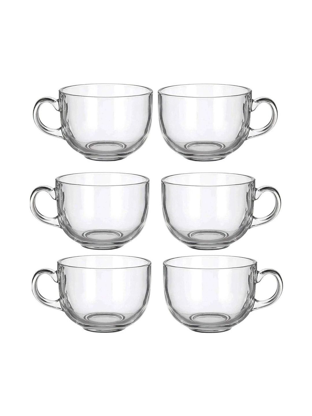 V Bright Transparent Solid Glass Transparent Cups Set of Cups and Mugs-image-23