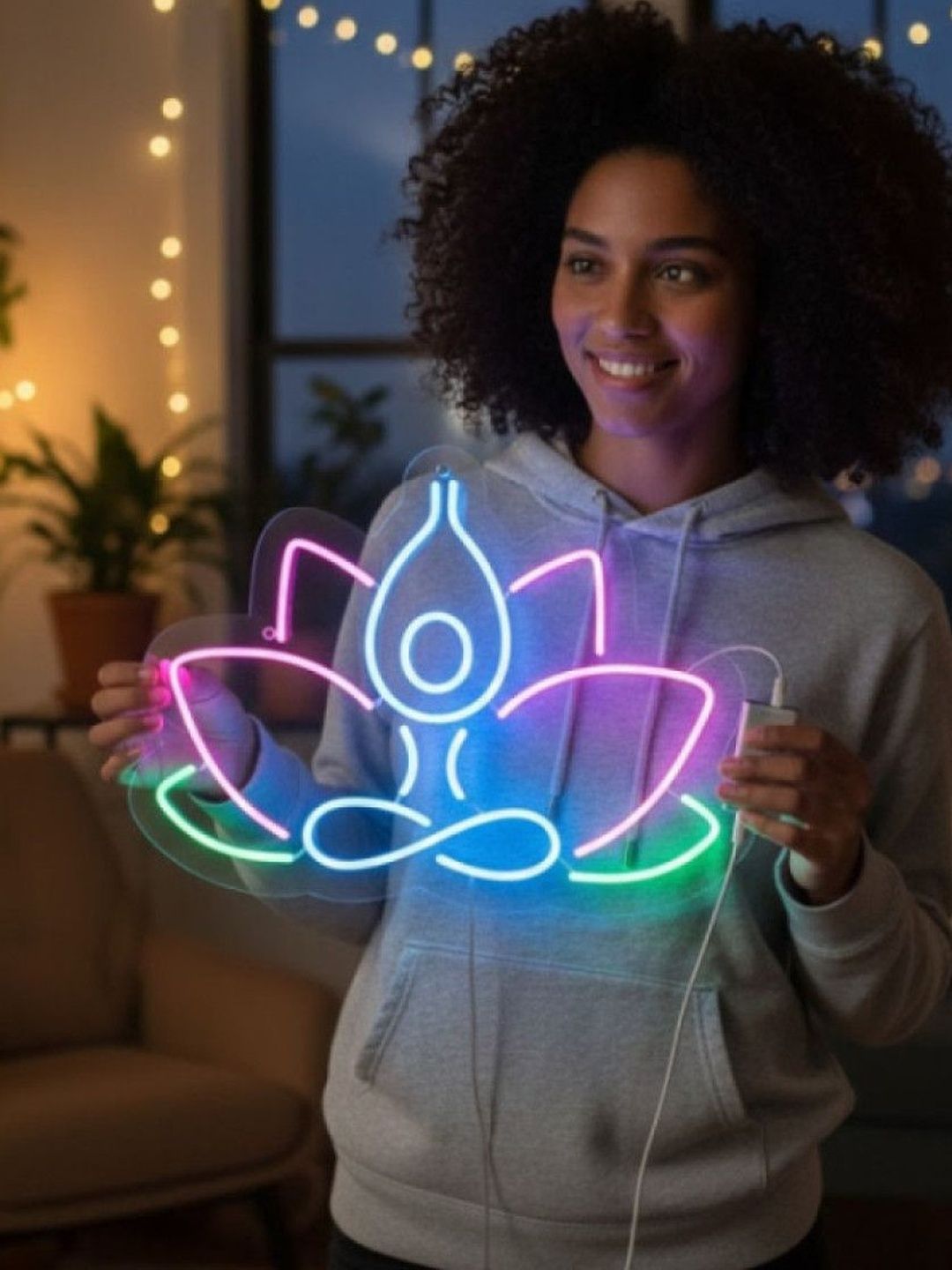 Custom Neon Lotus Flower Neon Light-picture-34
